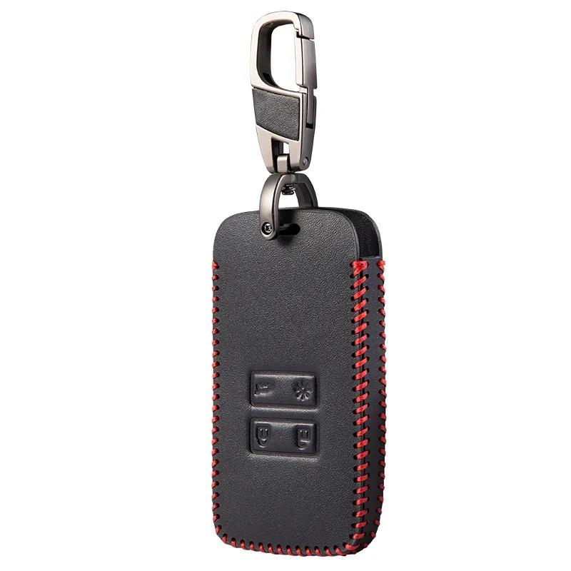 For Renault Captur  Leather Key Cover Holder For Renault Clio Megane Arkana Arcan Kadjar Zoe Espace 5 Smart Key Car Case