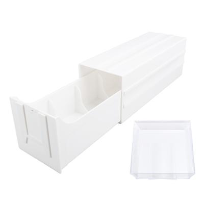 Eyeglasses Lens Storage Box Lens Organizer Partitioned Storage Plastic Lens Organizer Case for Home