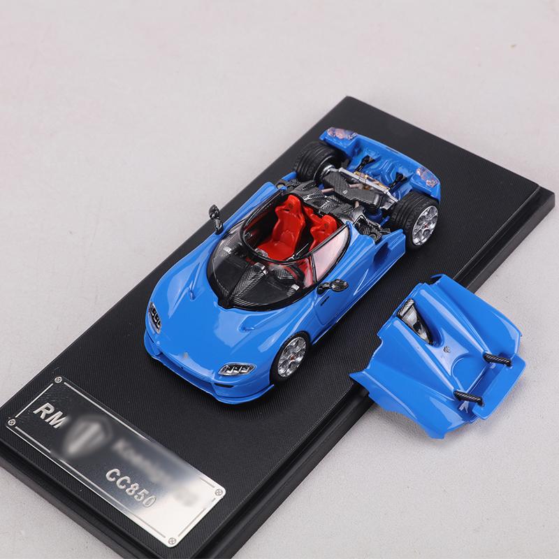 

RM MODEL 1:64 CC850 Die-cast alloy simulation car model The engine hood can be opened синій