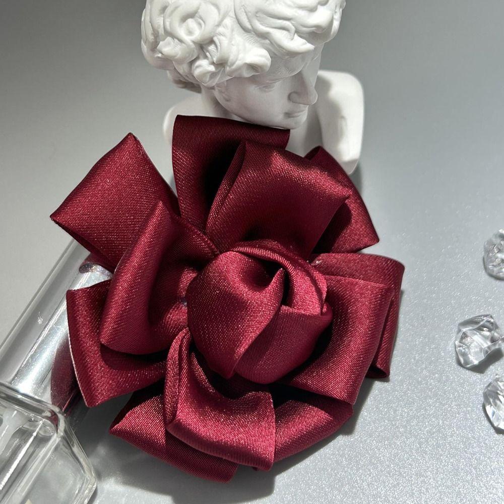 Fabric Handmade Accessories Large Flower Brooch Jewelry Badge Accessories Pin Brooch