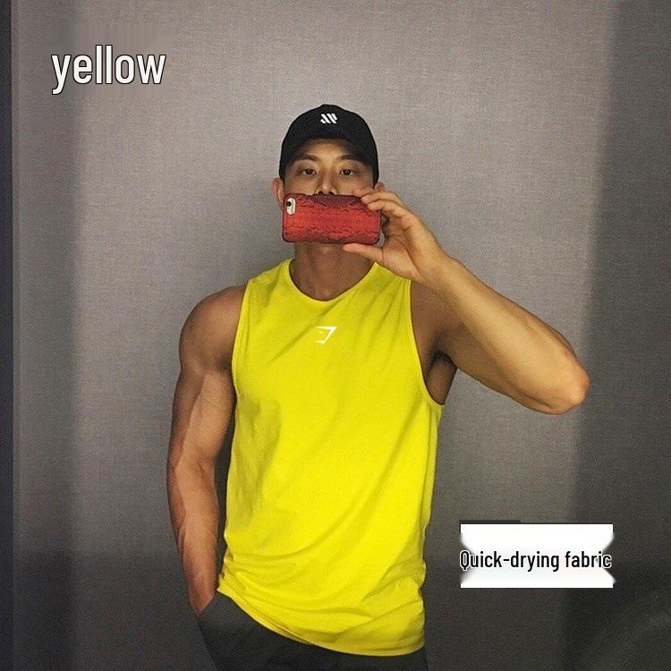 Gilet da Allenamento Senza Maniche Quick-Dry da Uomo Gymshark - Rete Estiva Girocollo