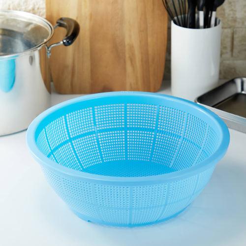 Ikeda Plastic Sales DX Round Strainer, Size 1, Blue, Polypropylene, Made in Japan, AZL03001