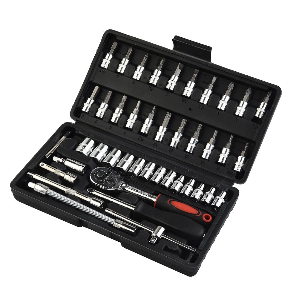 Replacement Car Tool Set Accessories Auto 46pcs Kit Spanner Slider Wrenches