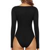 Women's Color Jumpsuit T-shirt Slim Fit Long Sleeved Jumpsuit Top