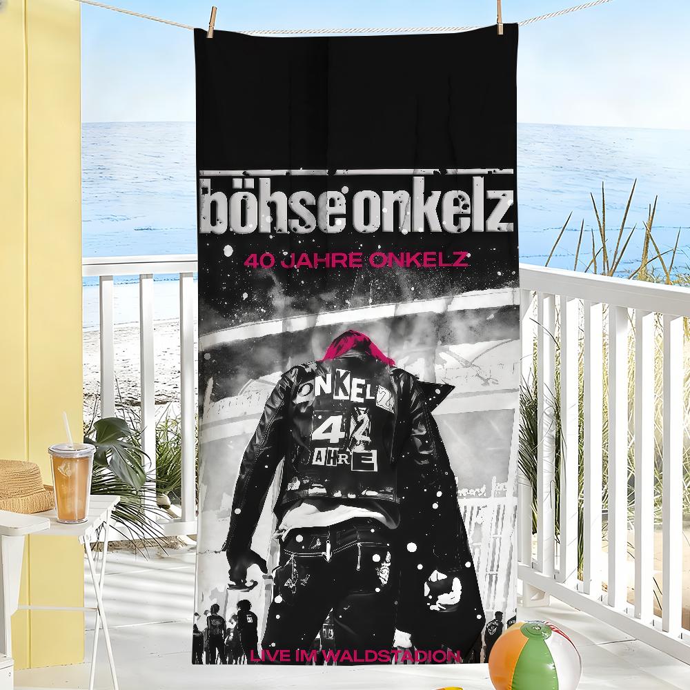 Music group B-Bohse O-Onkelz Towel Drying Bath Towel Applicable To Light Swimming Camping Yoga Beach Out