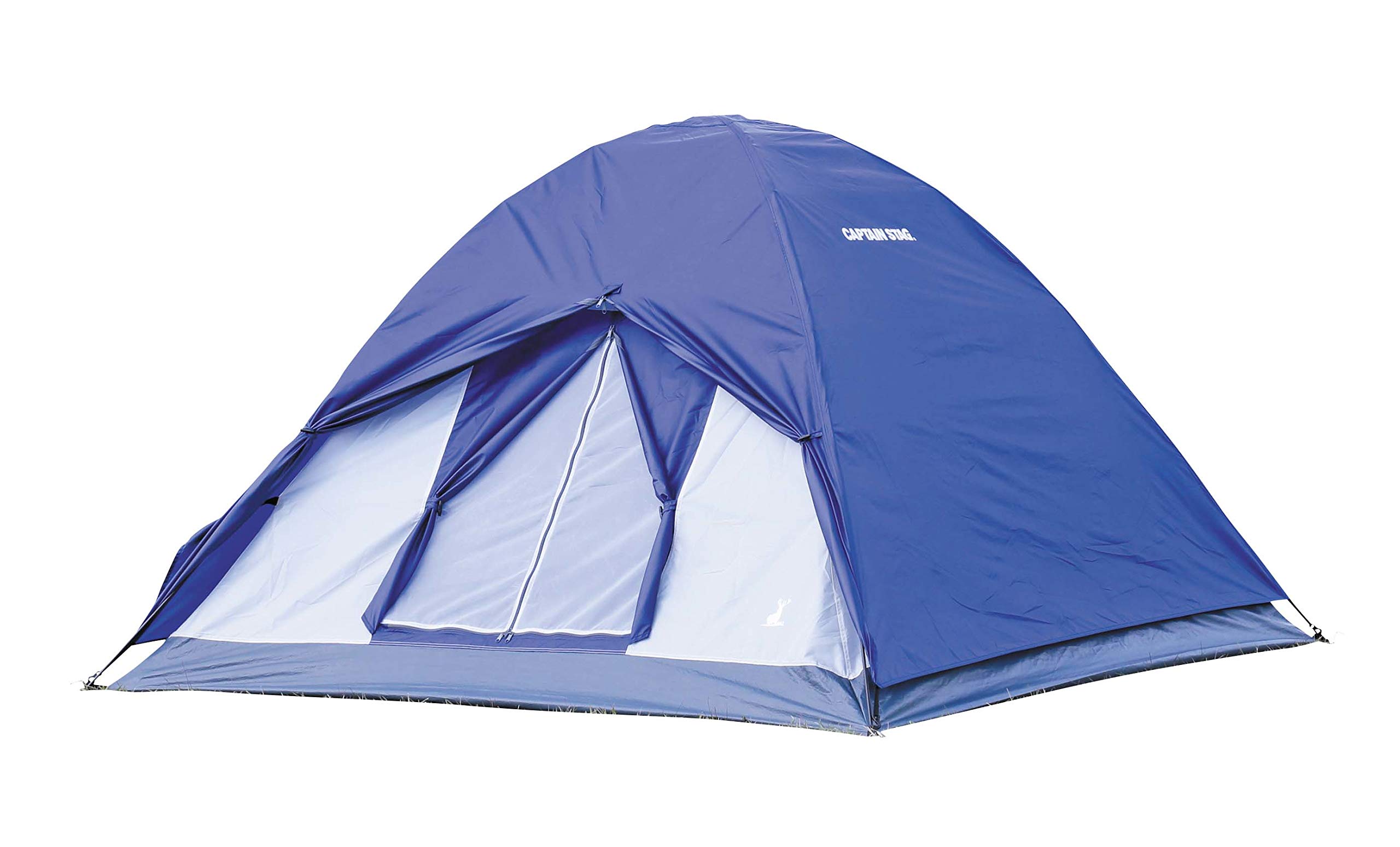

CAPTAIN STAG Tent Crescent Dome Tent Dome Shape [3 Person] Waterproof, Lightweight, Compact Design Includes Storage Bag and 4 Pegs, Glass Fiber