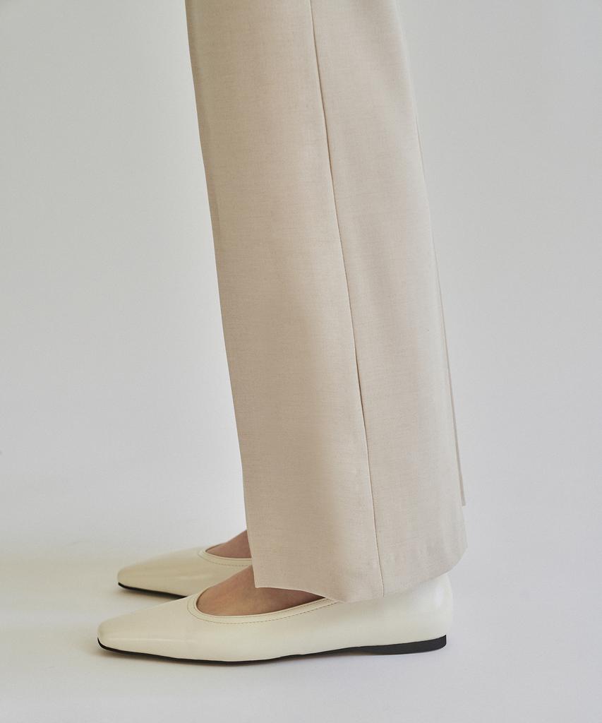 Kkeulle Summer Wool Slim Pants_Beige