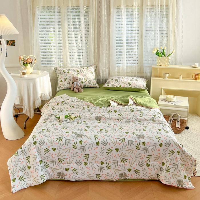 Summer Lightweight Quilt Wrinkle Resistant Washed Cotton All Season Comforter Single Double Bed Air Conditioning Duvet
