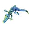 3D Printed Skeleton Crocodile Figurine Movable Joints Bone Crocodile Figure Articulated Animal Model Toy Home Office Desktop Decoration Ornament