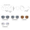 Vintage Polygon Sunglasses Women Men Luxury Metal Small Frame Sun Glasses Fashion Outdoor Driving Vacation Shades
