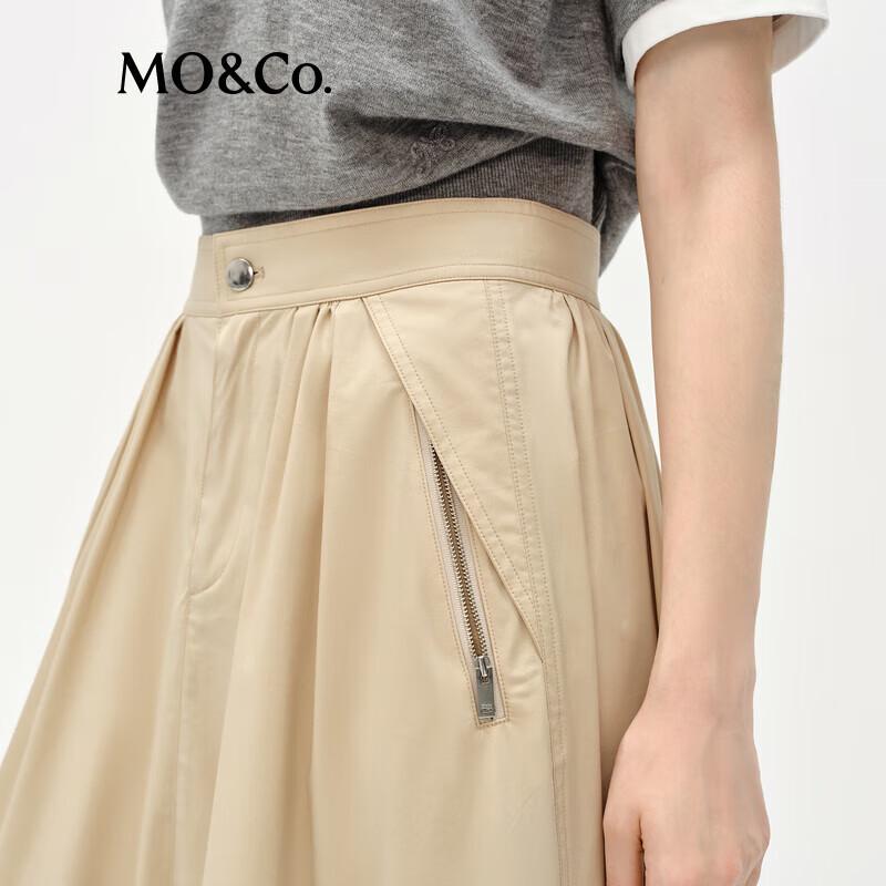 MO&Co. Retro High-Waist A-Line Skirt
