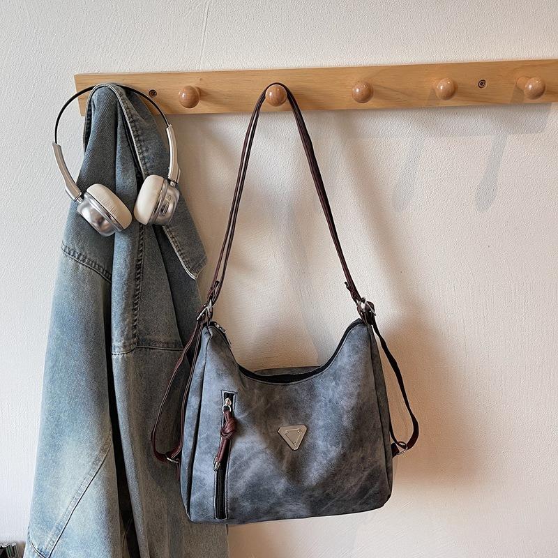 Commuter Tote Bag Large Capacity New Versatile Casual Backpack Fashion Contrasting Color Shoulder Messenger Bag