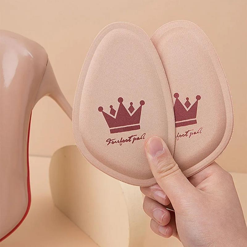 Women Forefoot Pad Pain Relief Insert Half Size Insoles Non-slip Cushion Shoe Breathable Sweat Absorbing Foot Pads for Shoes