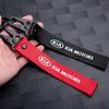 POZP2 New Fashion Metal Nylon Car Keychain Key Lanyard Car Decoration Accessories for Kia Rio Soul Seltos Forte K5 K3 Niro Sorento Sti