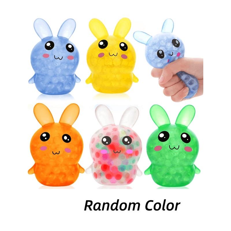 Easter Random 1pcs Rabbit Bunny Squeeze Toy Stress Relief Decompression Rebound