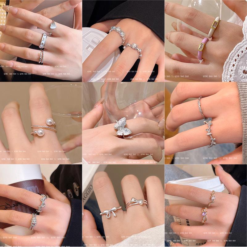 Korean-Style Niche Design Women's Adjustable Index Finger Ring: Chic, Versatile, and High-End for a Cold, Distinctive Look
