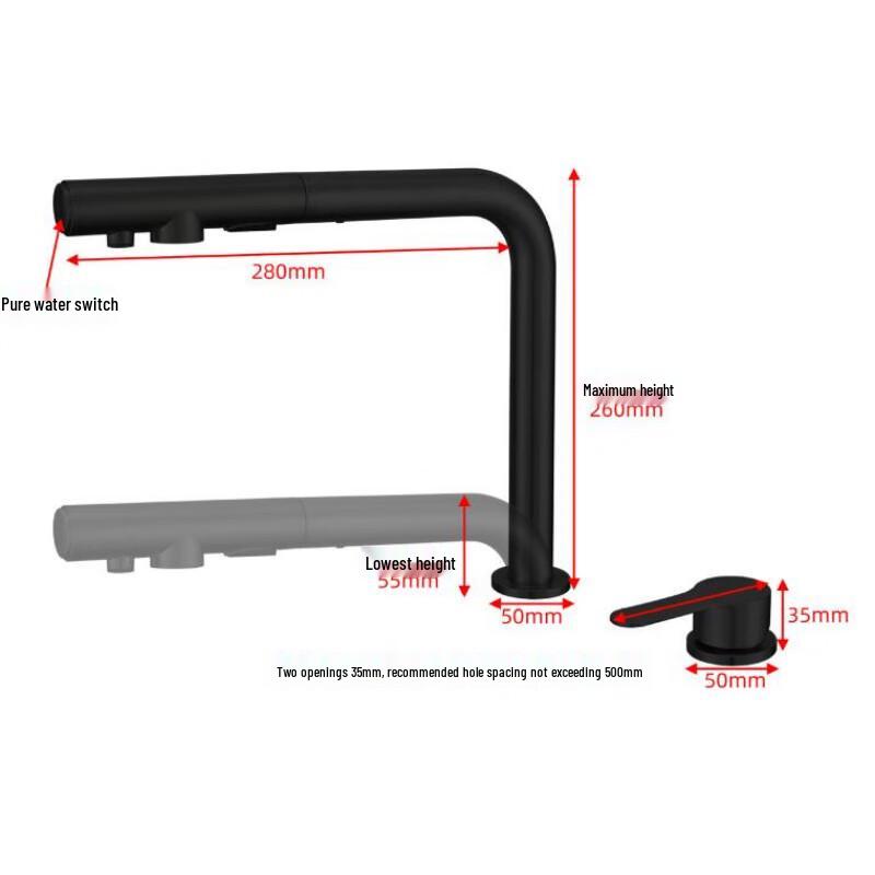 TLXT Pull-Out Hot & Cold Kitchen Faucet