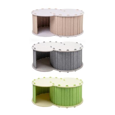 Felted Cats House Cats Cave for Small Animal Tunnel Spacious Washable Cats Cave for Indoor Cats Small Dogs Bunnies