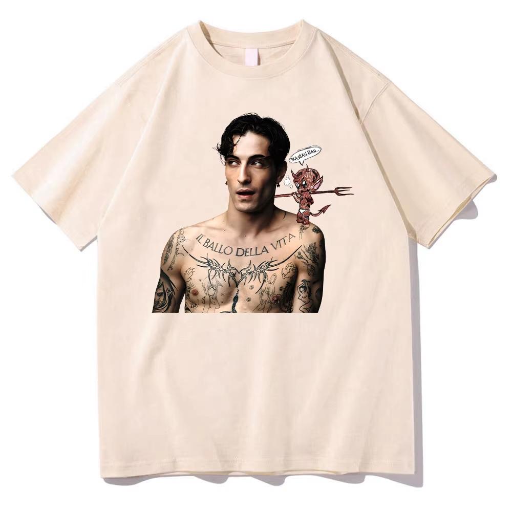 Damiano David VOICES T-shirts Damiano David 2025 Men Women Clothing Harajuku High Quality Tops Cotton Tshirts  Trends Tees