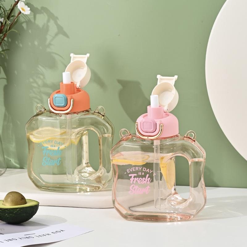 Ton Barrels Water Cup High Temperature Resistant Summer Student Lightweight Active Bottle Good-looking Ton Cup Outdoor Use Lightweight Cup