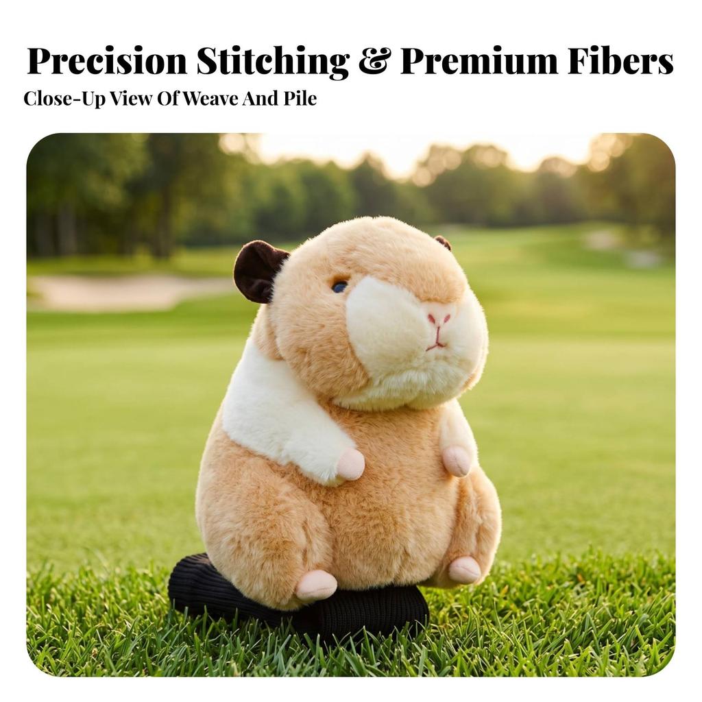 Soft Golf Club Cover with Knit Sleeve Snug Animal Headcover Stretchable