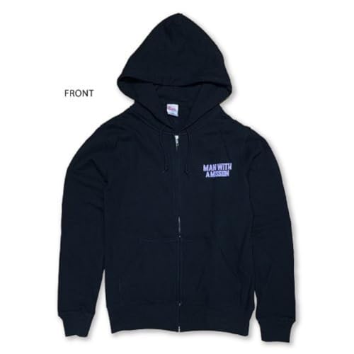 MAN WITH A MISSION Light Hoodie (Black) Size S