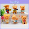Lovable Bear Butter Pvc Figurine For Creative Desk Decor And Collectible Trendy