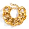 Exaggerated Acrylic CCB Big Chain Bracelets for Women Vintage Punk Cuban Curb Link Charm Bangles Couple Jewelry Steampunk Men