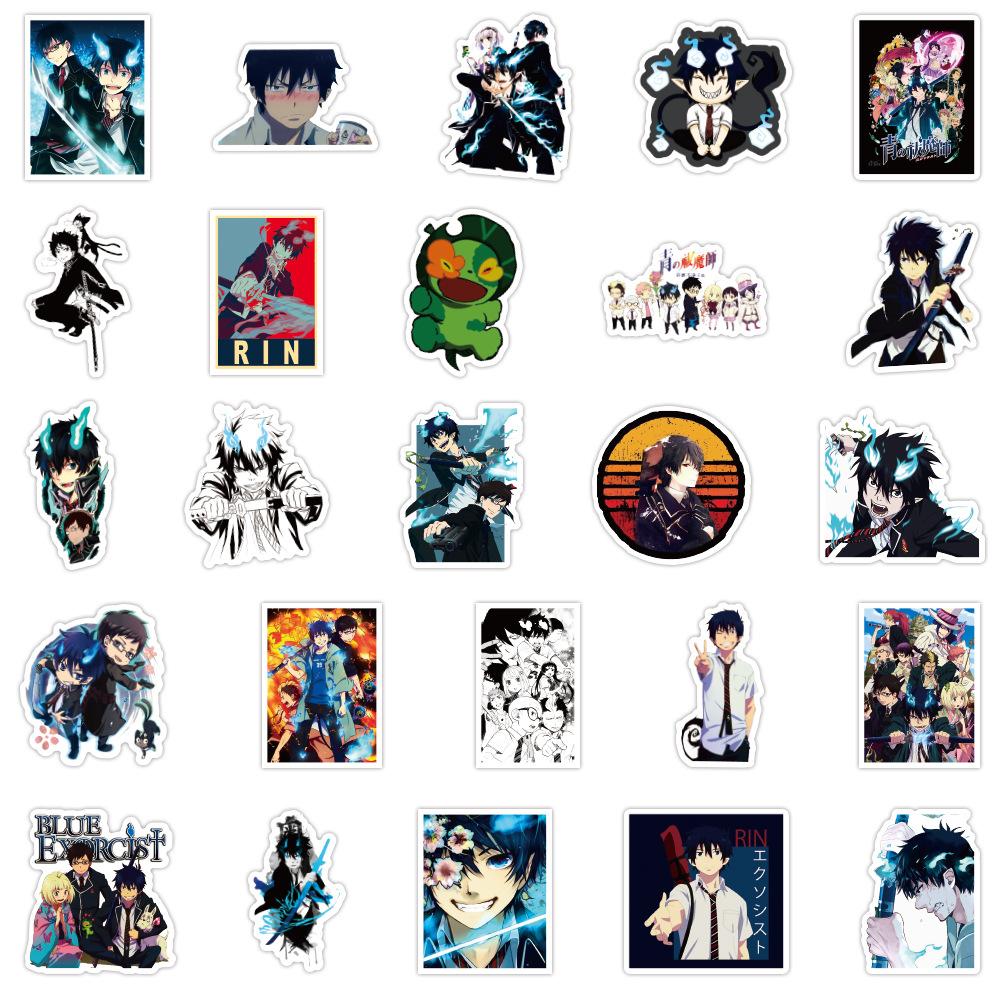 10 30 50pcs Blue Exorcist Anime Cartoon Graffiti Sticker Manga Kids Toys Christmas Gift Phone Diy Laptop Decal Stickers