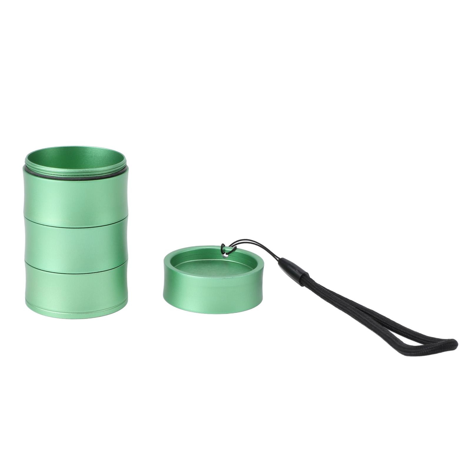 

Еженедельный органайзер для лекарств, зеленый, водонепроницаемый, влагостойкий, ударопрочный, алюминиевый, 7-дневный контейнер для лекарств