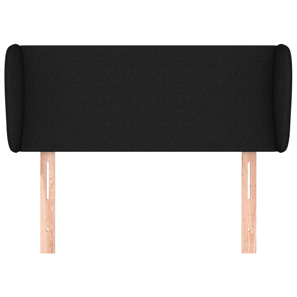 Vidaxl Wingback Headboard, Black, 93X23X78/88 Cm, Fabric
