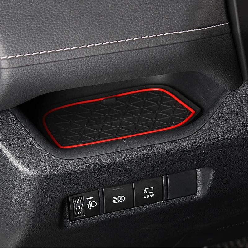 Car Interior Non-Slip Mat Door Groove Pad Gate Slot Cup Accessories For Toyota RAV4 XA50 2019 2020 2025 2025 2025 RAV 4 Hybrid