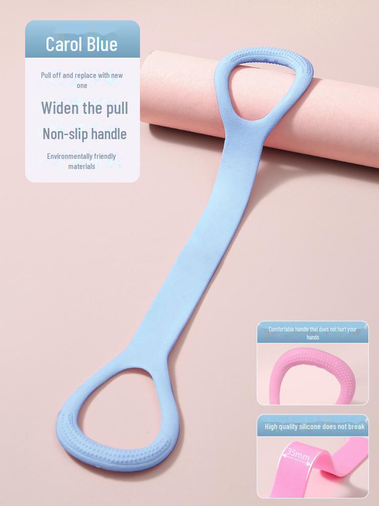 

Эластичный пояс для йоги с восемью символами для женщин - инструмент для фитнеса и коррекции фигуры Intermediate (25-40 lbs) - 50cm long синий