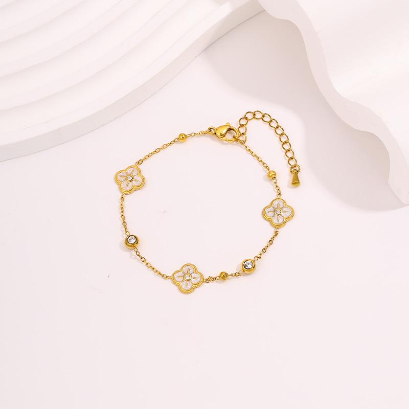 European and American Light Luxury Niche Bracelets for Women Do Not Fade Retro Pandora High-value Diamond-encrusted Cuban Bracelets