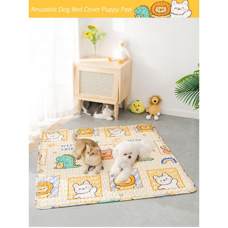 Travel Car Mats for Dogs Mat Floors Bed Dog Pet Playpen Kennel Crates Mat Cat Puppy Cushion Reusable Washable Training Pee Pads