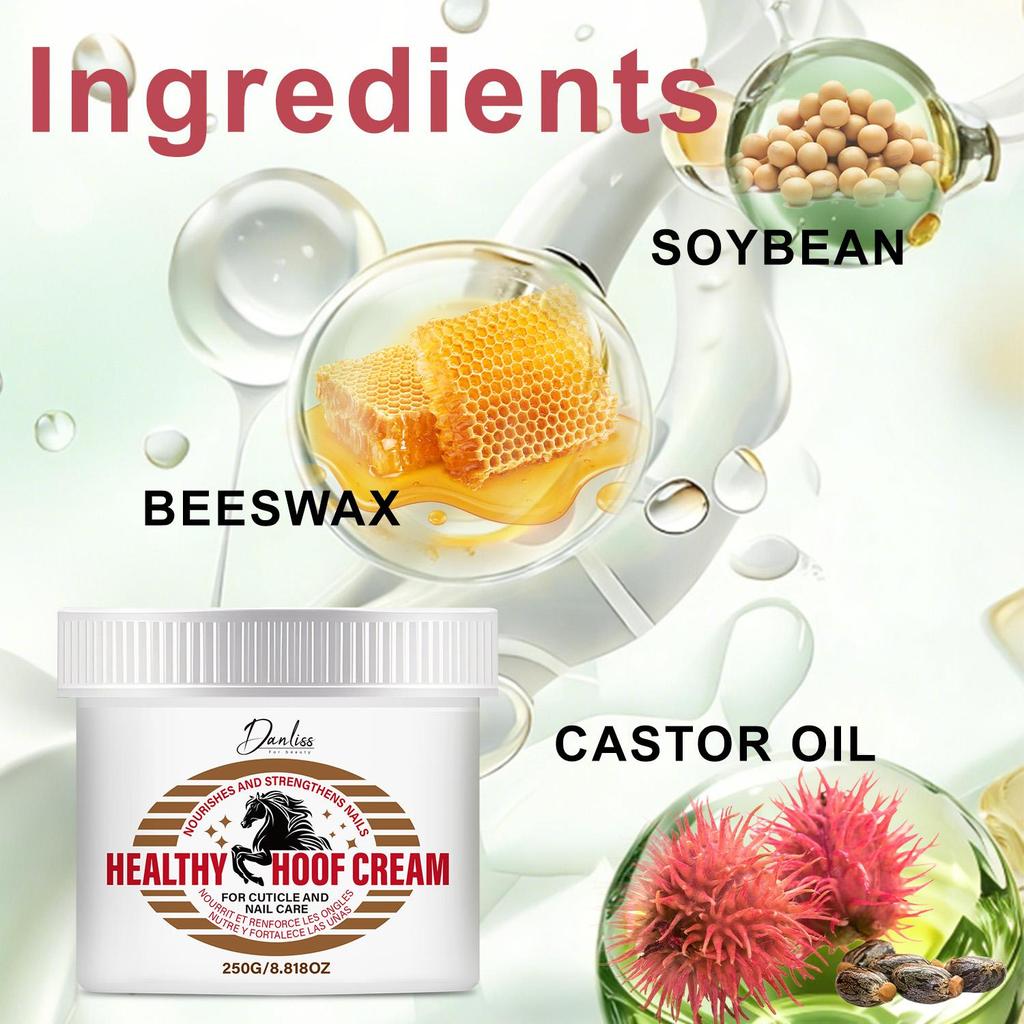 Healthy Hoof Cream-Nourishing And Moistrizing-Conditions And Strengthens Nails And Cuticles-Prevent Breakage, Gives Rich, Silky Feel