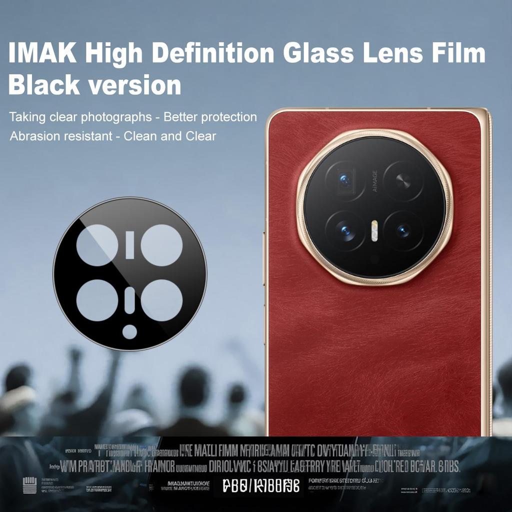 For Honor Magic V6 5G Glass IMAK High Definition Glass Lens Film Black Version