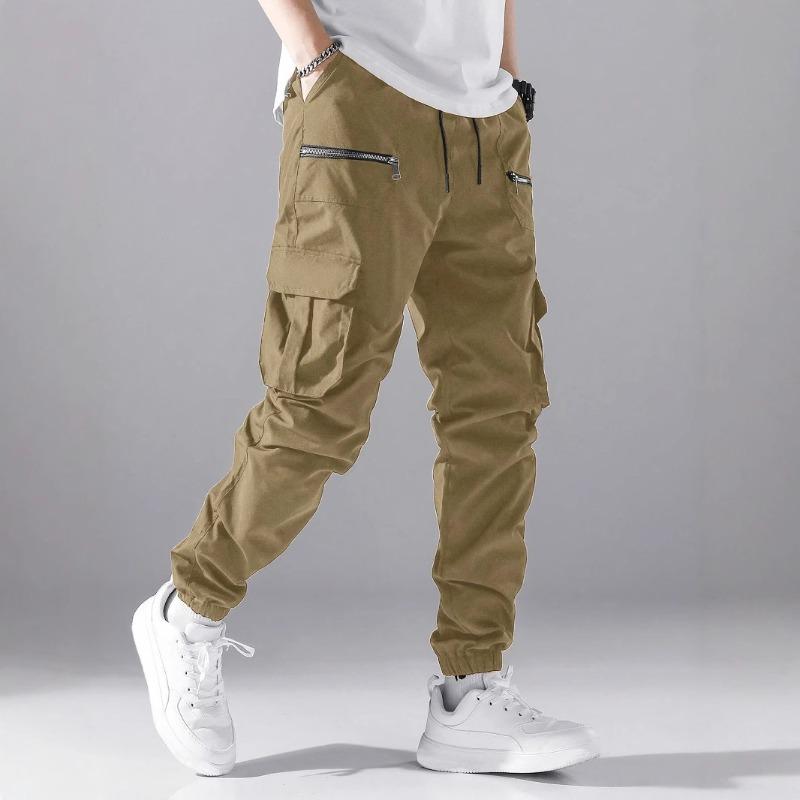 Men's Fashion Work Pants Multi-Pocket Sports Tactical Pants Tights Casual Pants