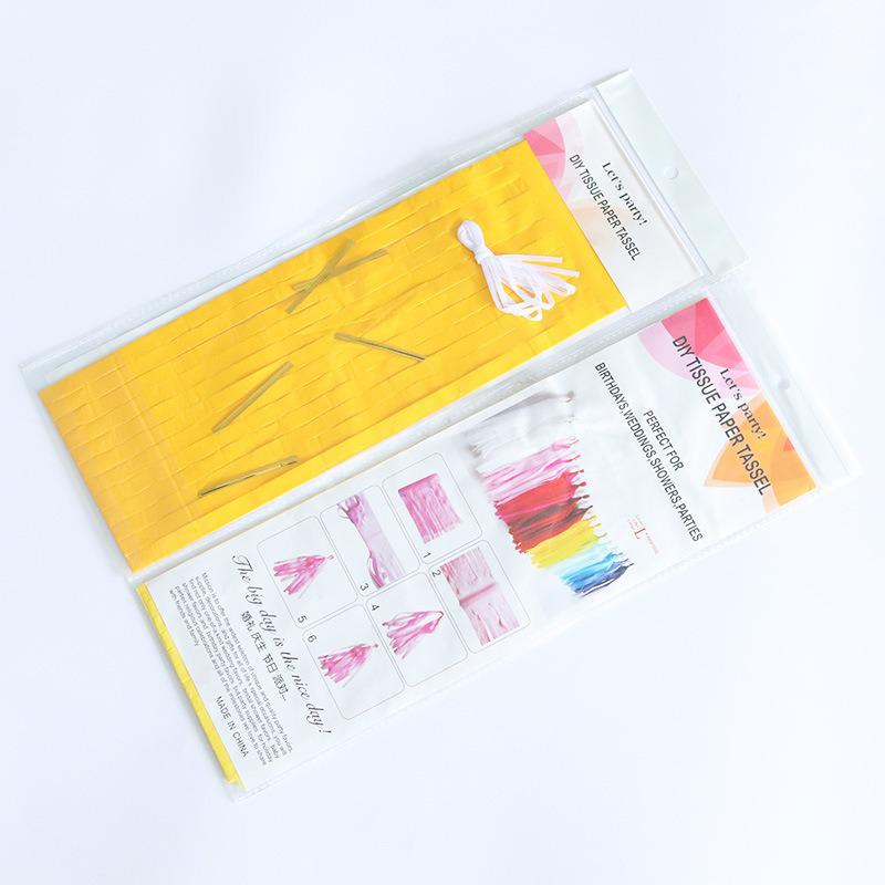 35cm Colorful Ribbon Paper Tassels for Birthday & Wedding Party Decorations