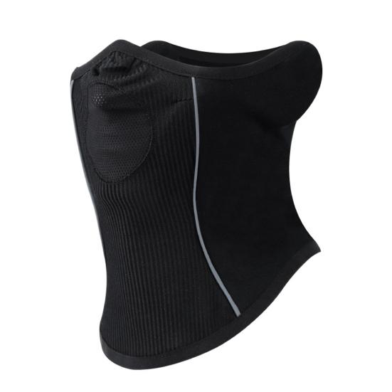 Autumn Winter Outdoor Riding Neck Warmer Fleece Lining Neck Gaiter Breathable Holes Half Face Guard Accessories