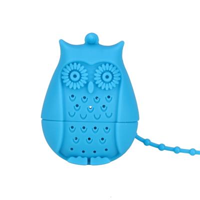 Tea Strainer Silicone Filter Coffee Tea Infuser Useful Owl Loose Tea Diffuser