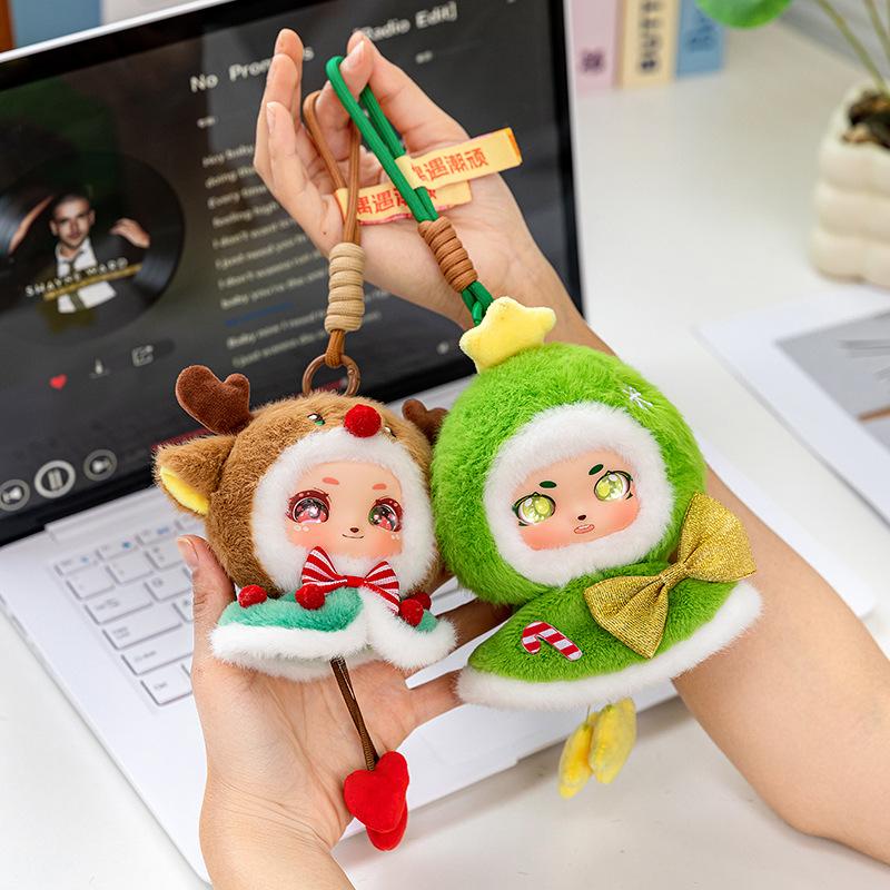Christmas Tree Deer Vinyl Face Plush Toy Fairy Tales Animal Pendant Gift