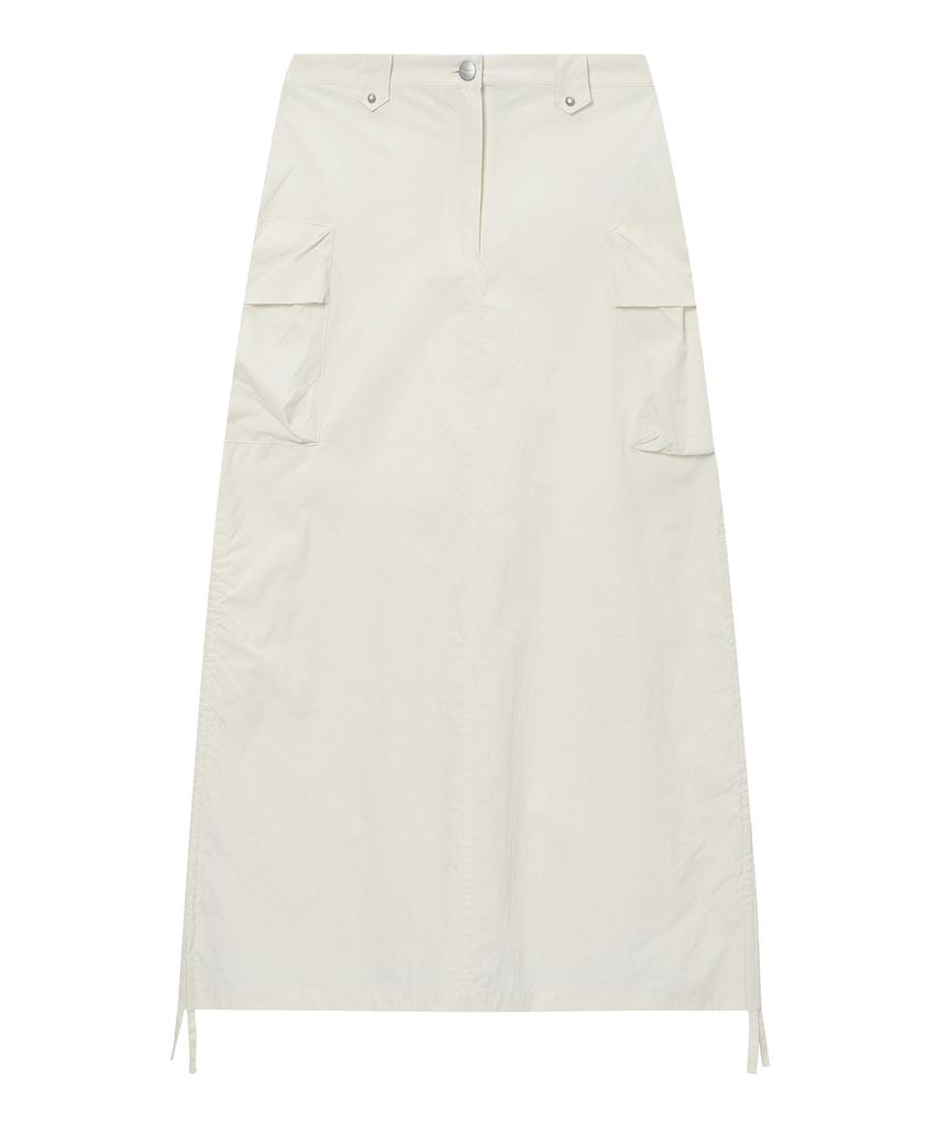 Syupeodeulai Women'S Nylon Pocket Skirt Off-White Sdflkcq42Owh