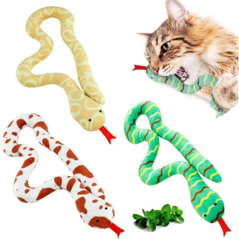 Katze Katzenminze Spielzeug Interaktives Spielzeug Plüsch Katze Gierige Schlange Bissfest Mahlzahn Interaktives Spielzeug Geschenk Für Katze Haustier Zubehör