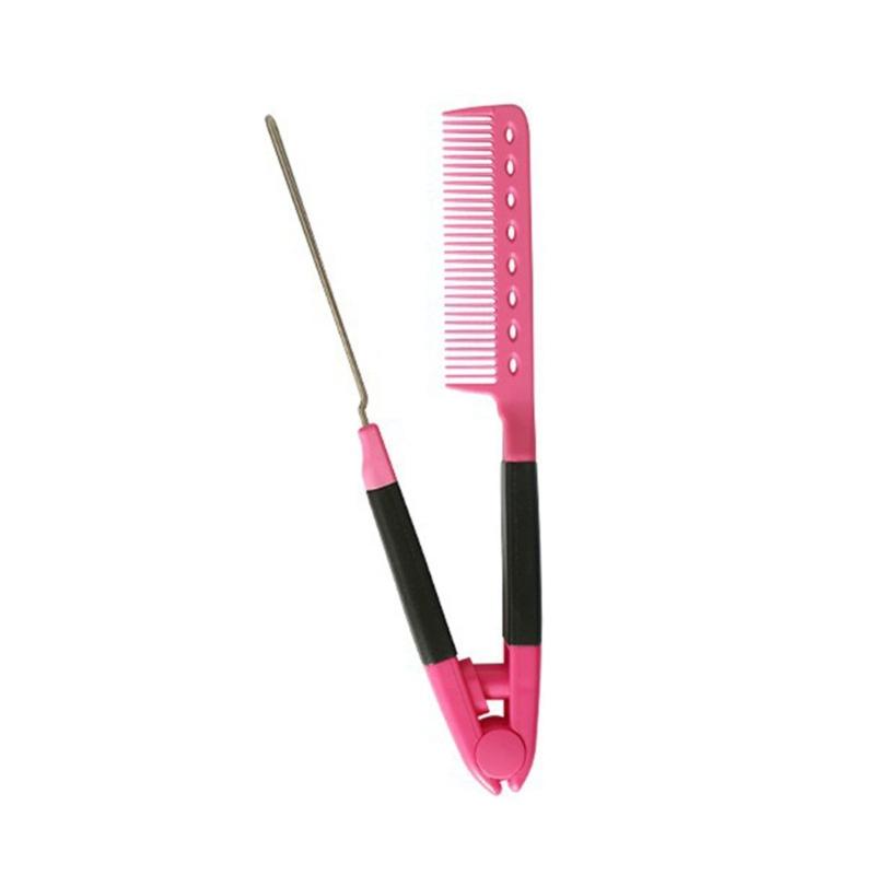 Home Styling Hair Straightening Comb With V Shape Straight Combs Fashion Parting Comb For Women Quick Use