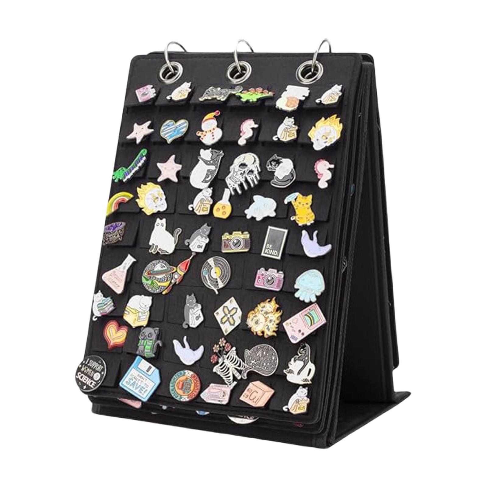 

Элегантный держатель для значков из фетра, вращающийся на 360 градусов, многослойные органайзеры-броши, домашний аксессуар для украшения