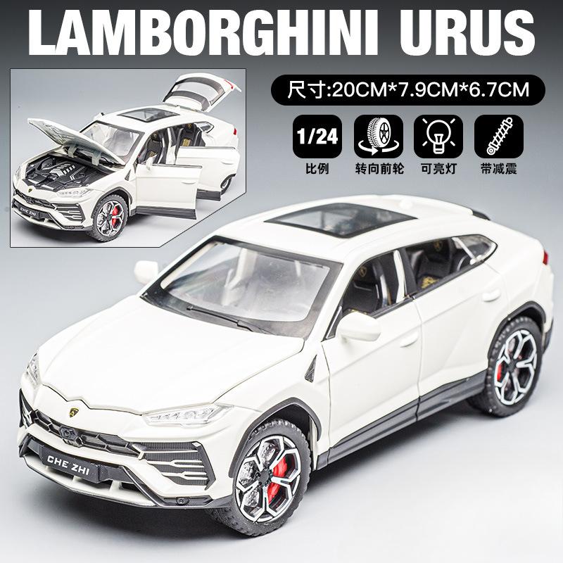 

1:24 Lamborghini URUS Bison SUV Alloy Sports Car Model Diecasts Metal Off-road Vehicles Car Model Sound and Light Kids Toys Gift