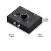 1Pc Audio Switcher Splitter Bi-Directional Audio Switcher With Mute Button 2x1 / 1x2 L/R RCA Stereo Audio Switch Audio Splitter