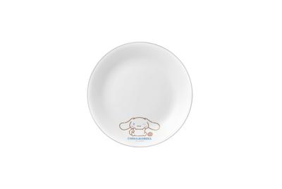 CORELLE Plate, 21.5cm Diameter, Shatterproof, Lightweight, Microwave, Oven, and Dishwasher Safe, Cinnamoroll Design, Medium Plate, J108-SN