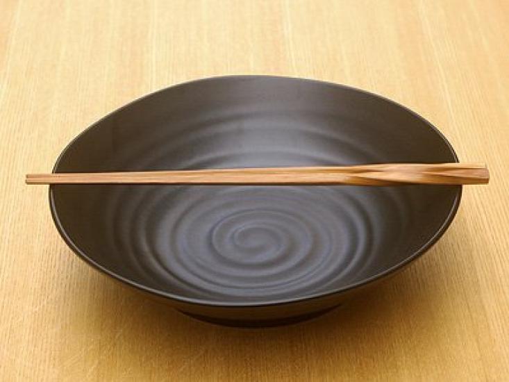 Tableware East (Black Matte) Pasta PlateCurry Plate Set of 3 Large Plate Japanese Tableware Black Tableware Black